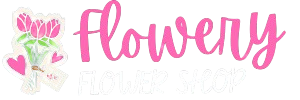 Flowery Flower Shop Logo